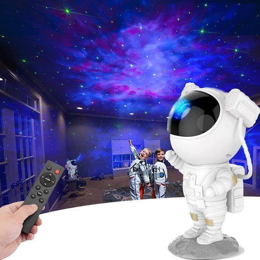 ✨ Astronaut Galaxy Projector – 360° Magnetic Head Rotation | Remote Control | Starry Night Light | Home & Party Decor
