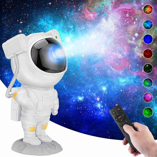 ✨ Astronaut Galaxy Projector – 360° Magnetic Head Rotation | Remote Control | Starry Night Light | Home & Party Decor