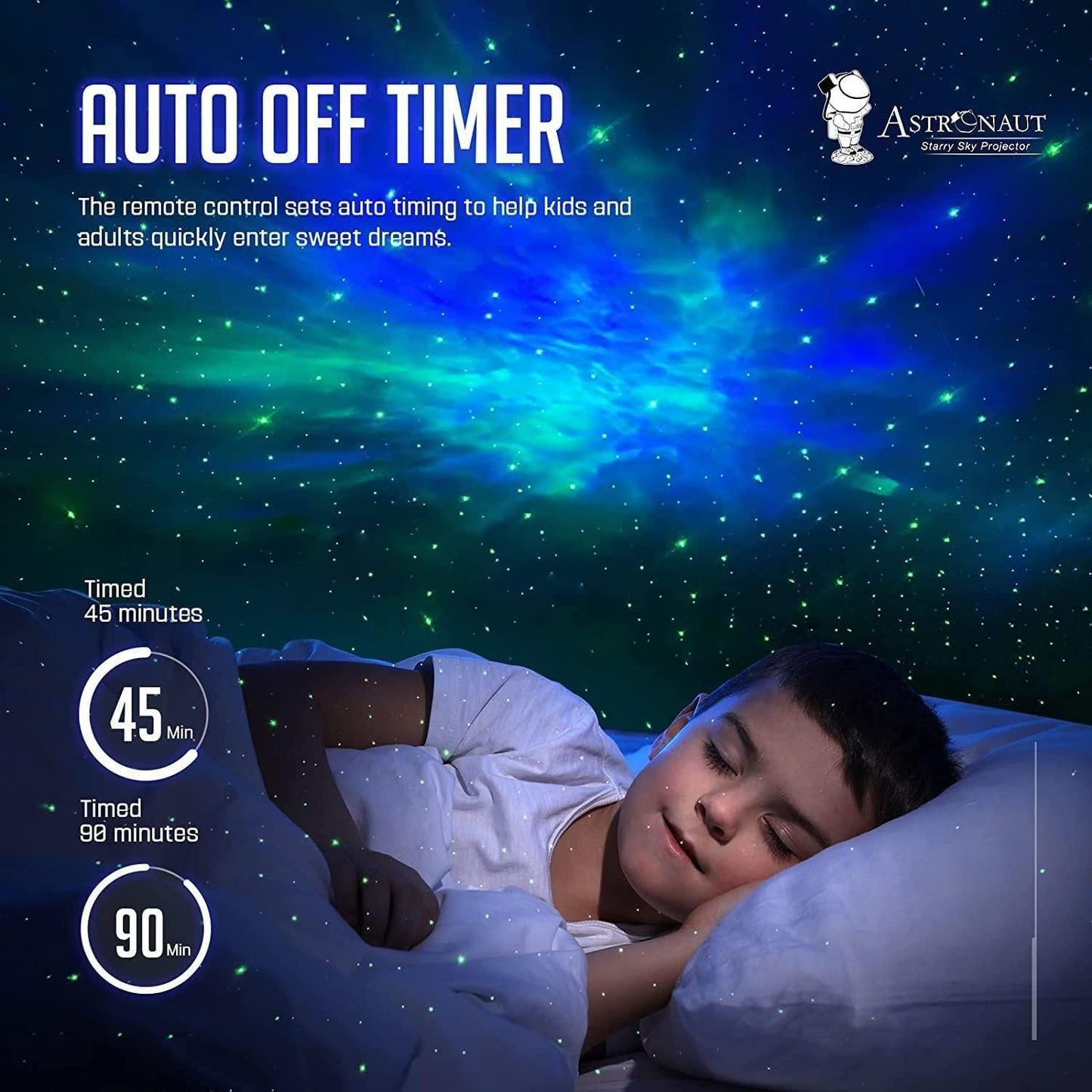 ✨ Astronaut Galaxy Projector – 360° Magnetic Head Rotation | Remote Control | Starry Night Light | Home & Party Decor